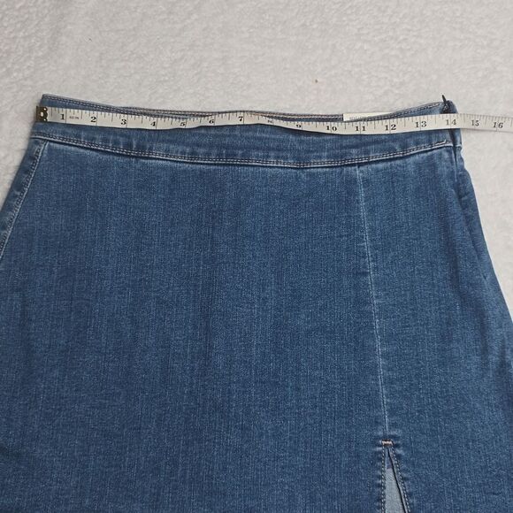 320 NWT AE Next Level High-Waisted Denim Skort Size 4 - Picture 8 of 11